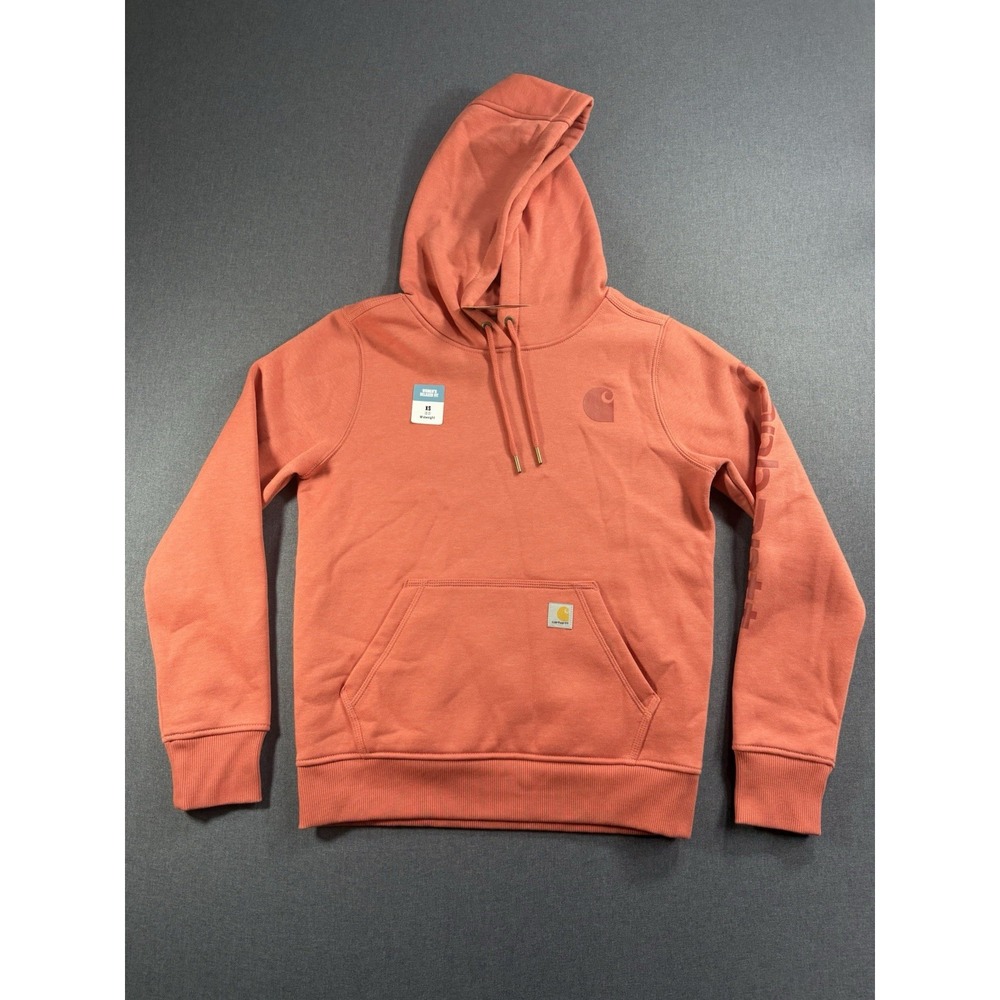 Carhartt Women's Relaxed Fit Midweight Logo Sleeve Graphic Sweatshirt Size Small